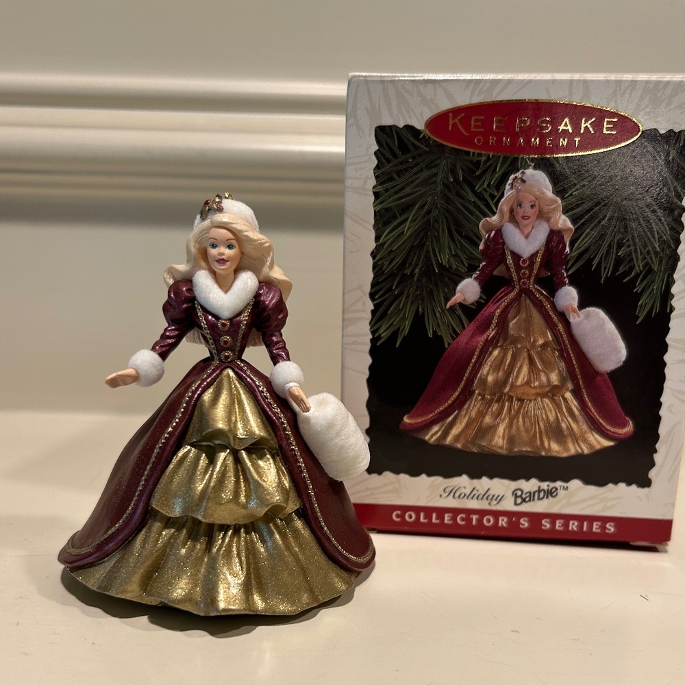 Hallmark Holiday Barbie Ornament - 1996